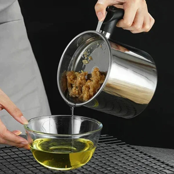 Stainless Steel Oil Filtering & Storage Container